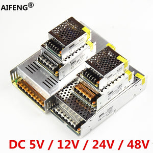 AIFENG switching power supply 110V/ 220V to 5V 12V 24V 48V led power supply CCTV / LED Strip  AC to DC source power Adapter