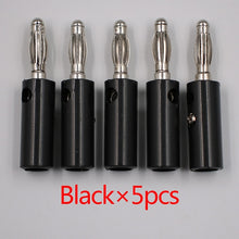 Load image into Gallery viewer, 10pcsAudio Speaker Screw Banana Gold Plate Plugs Connectors 4mm IN STOCK FREE SHIPPING Black Red Facotry Online Wholesale Golden