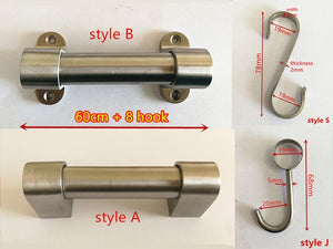2018 new SUS304 Stainless Steel kitchen rack, Kitchen Shelf hook ,DIY  30cm-120cm