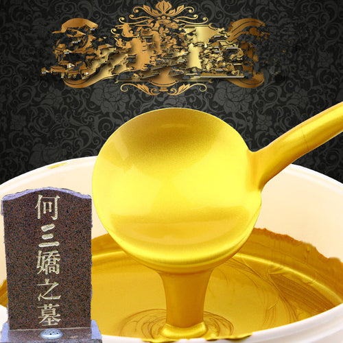 Free shipping 1pcs Bright Gold paint  Metal lacquer, wood paint, tasteless water-based paint, can be applied on any surface